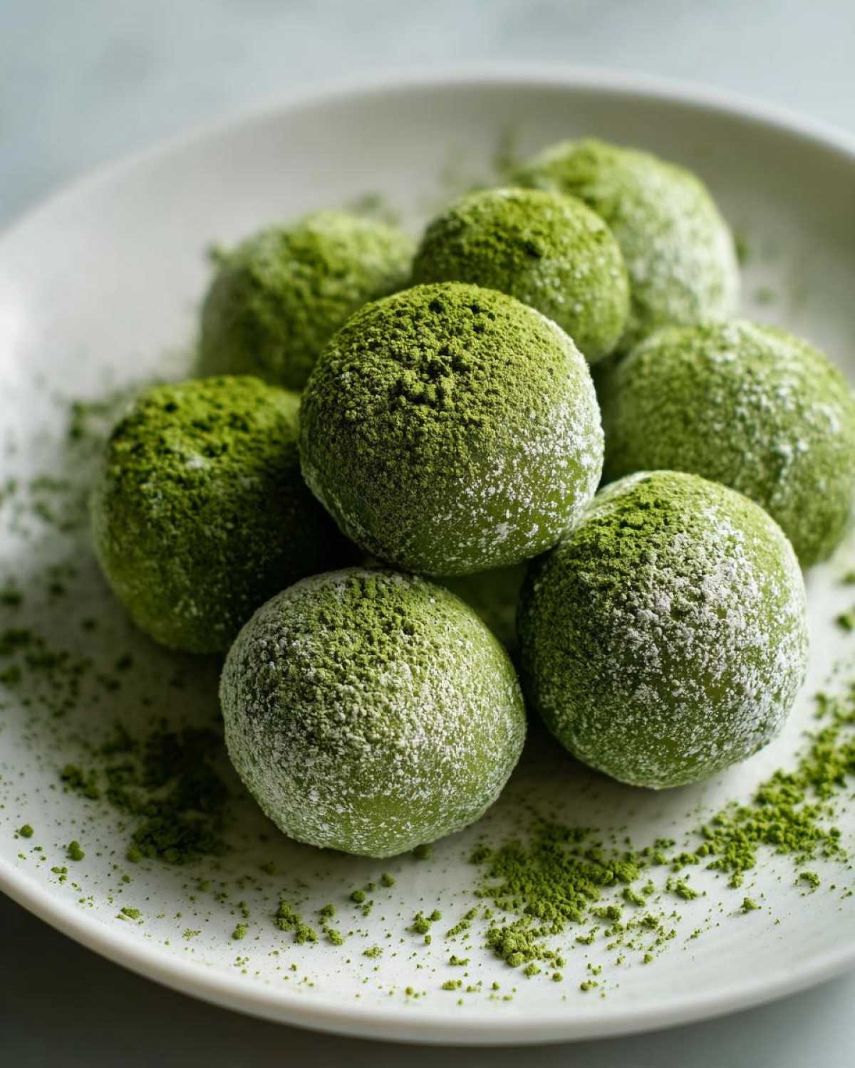 Matcha White Chocolate Truffles - detail 3