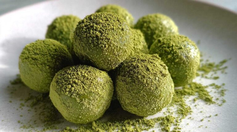 Matcha White Chocolate Truffles