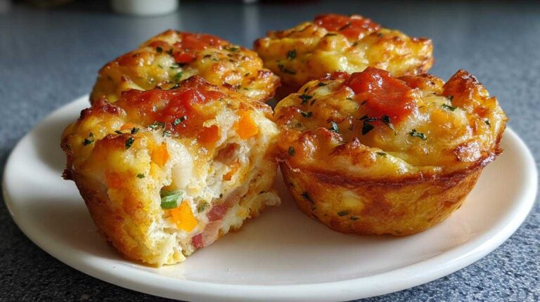 Mini Breakfast Pizza Muffins