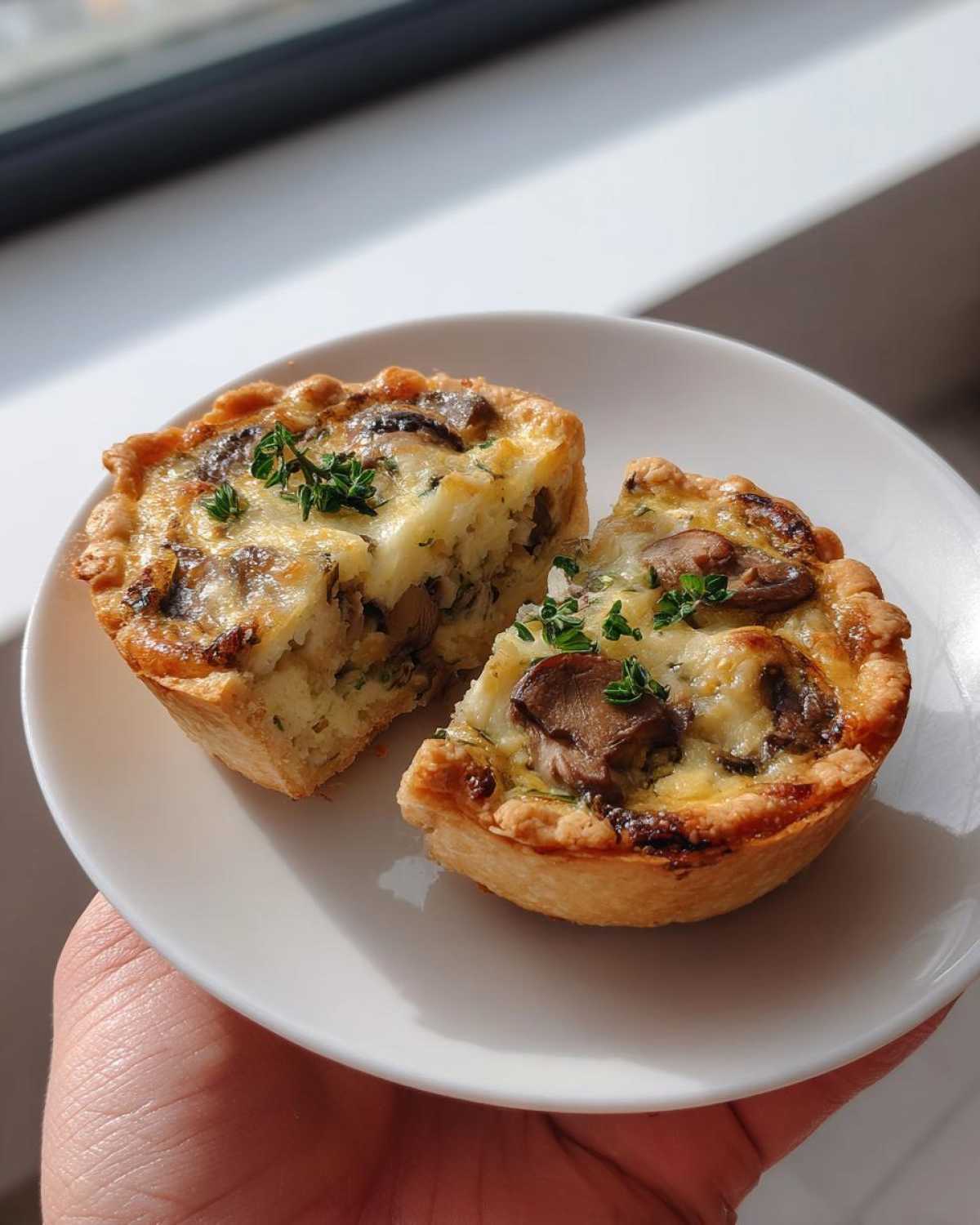 Mini Mushroom and Gruyere Quiches - detail 2