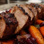 One-Pan Cranberry Balsamic Pork Tenderloin with Vegetables
