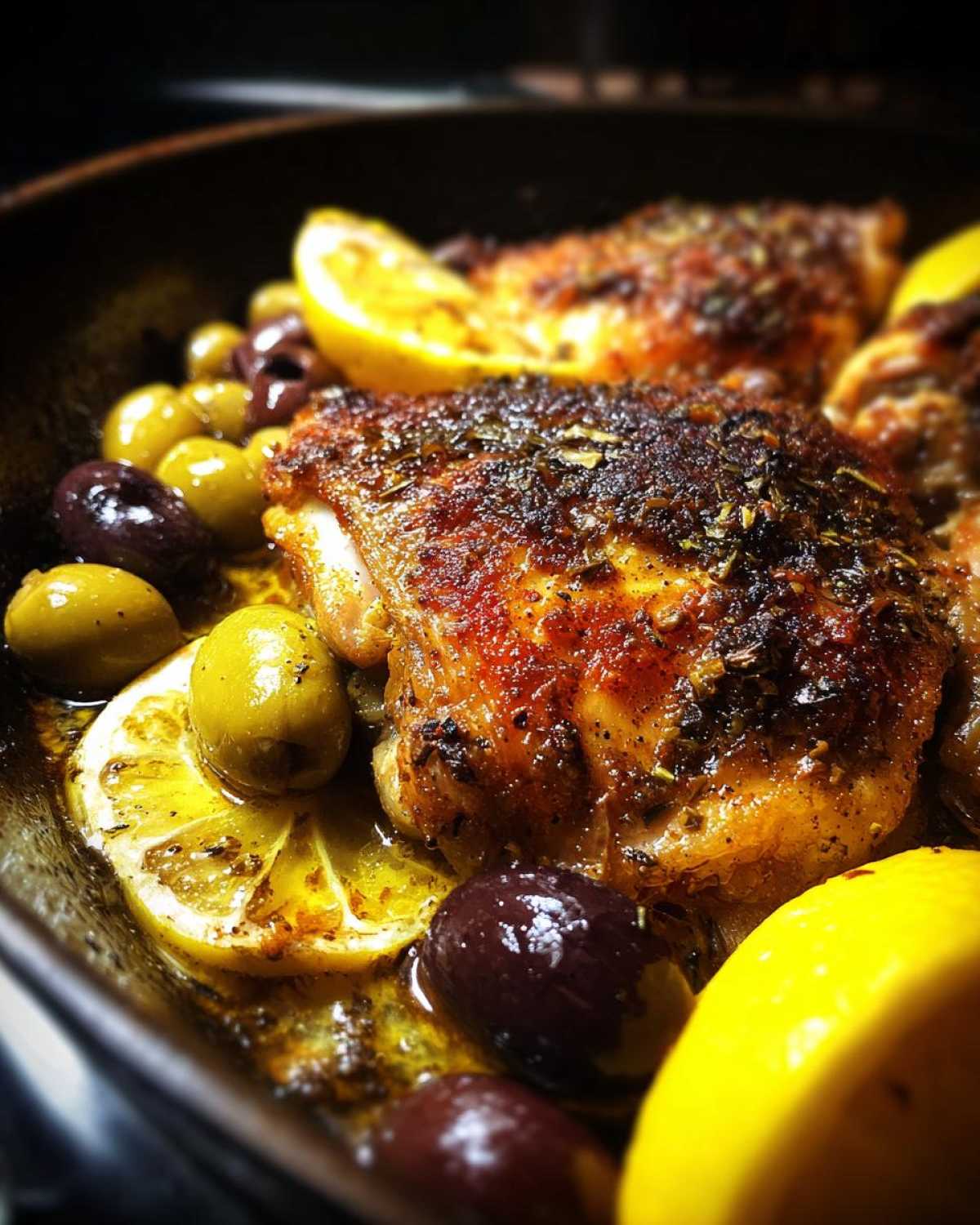 One-Pan Greek Chicken with Lemon and Olives - detail 1