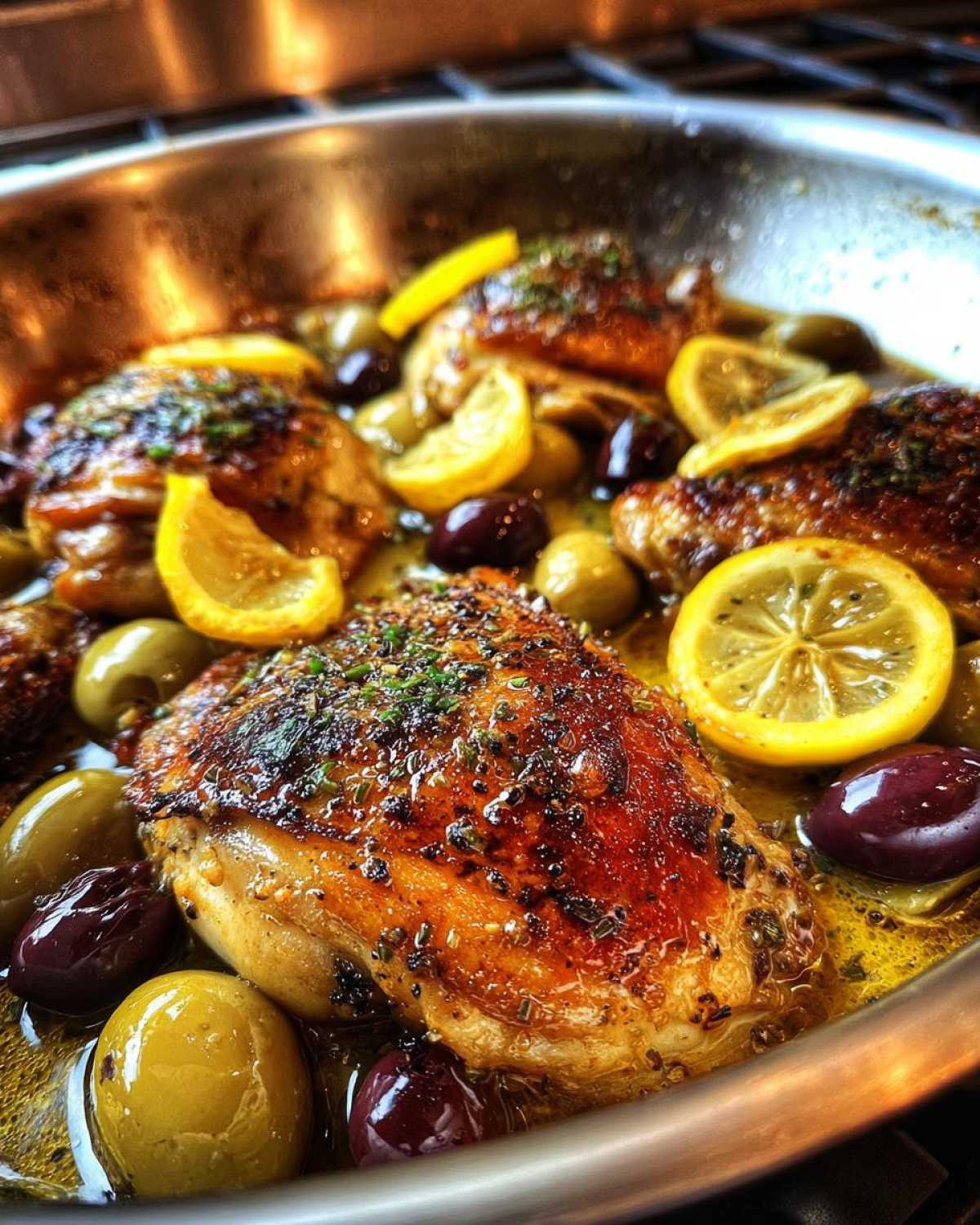One-Pan Greek Chicken with Lemon and Olives - detail 2