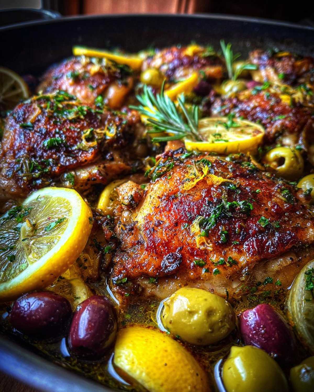 One-Pan Greek Chicken with Lemon and Olives - detail 4