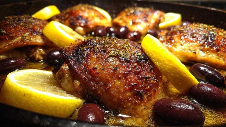 One-Pan Greek Chicken with Lemon and Olives