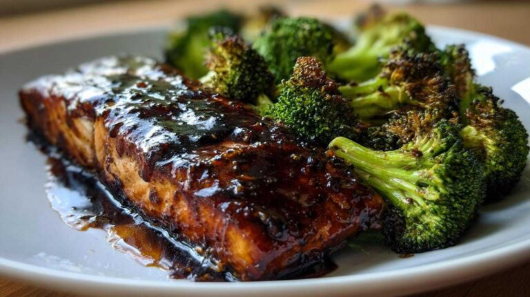 One-Pan Teriyaki Salmon and Broccoli