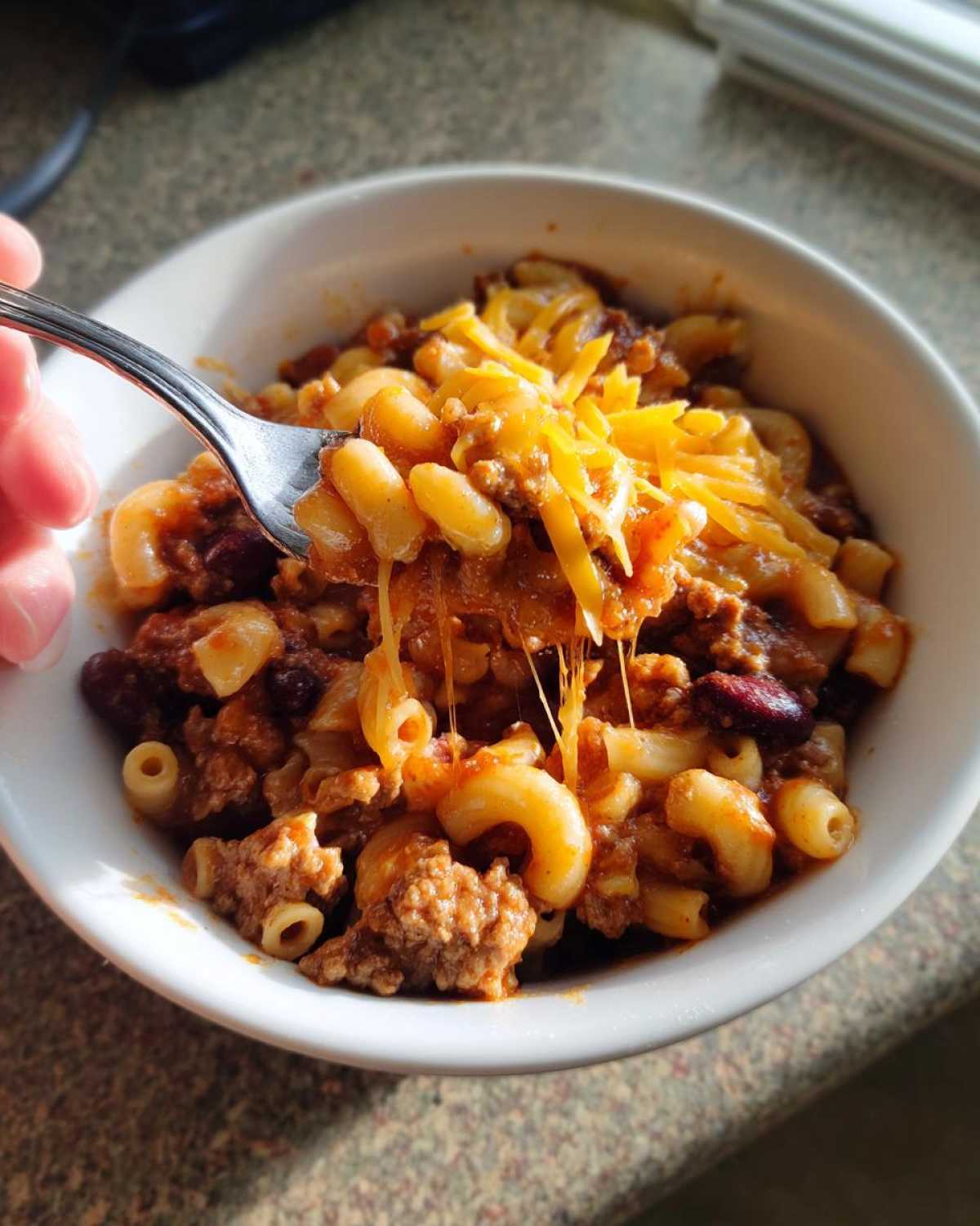 One-Pot Chili Mac with Beef and Beans - detail 4