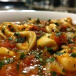 One-Pot Tomato Basil Tortellini Soup
