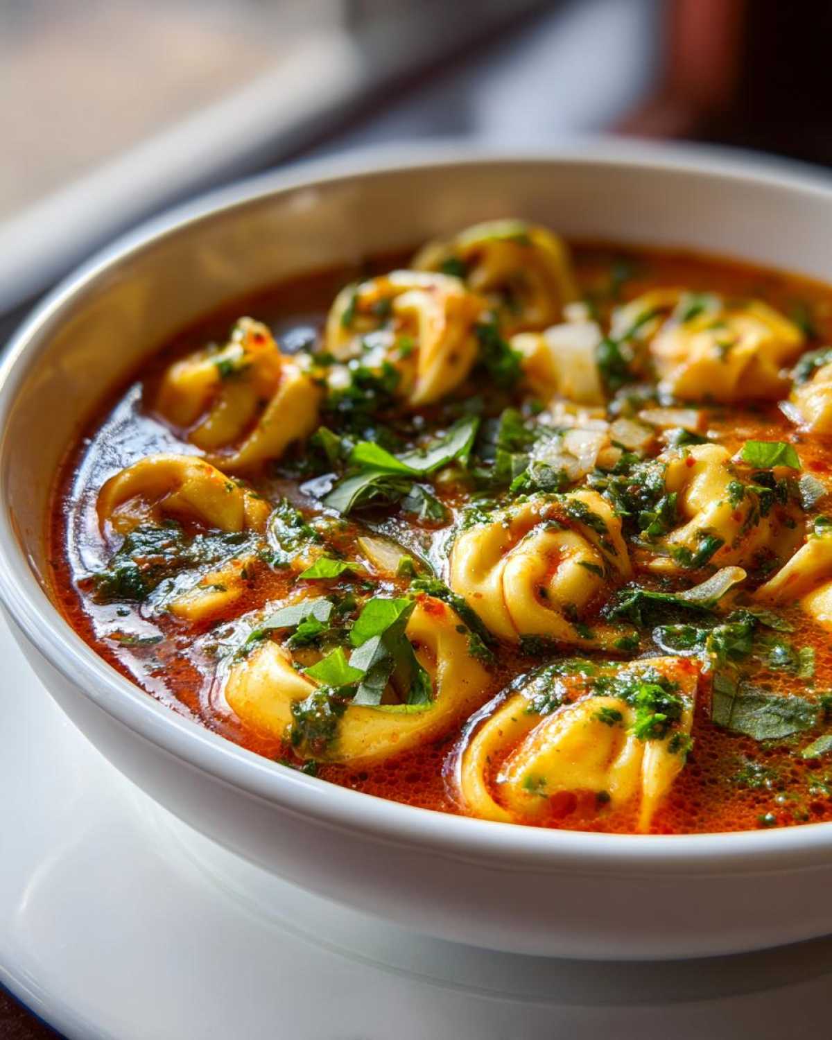 One-Pot Tomato Basil Tortellini Soup - detail 2