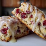 Orange Cranberry Scones with Glaze