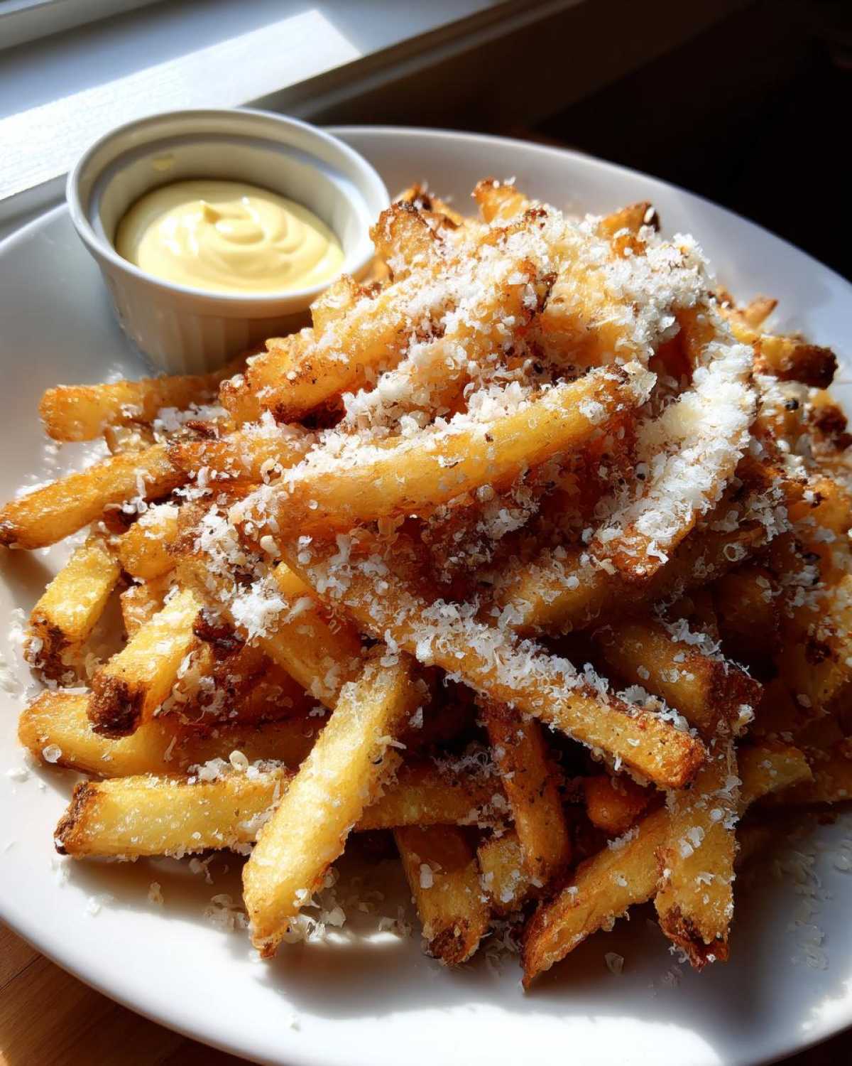 Parmesan Truffle Fries with Garlic Aioli - detail 2