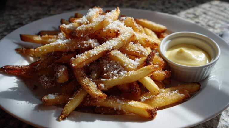 Parmesan Truffle Fries with Garlic Aioli