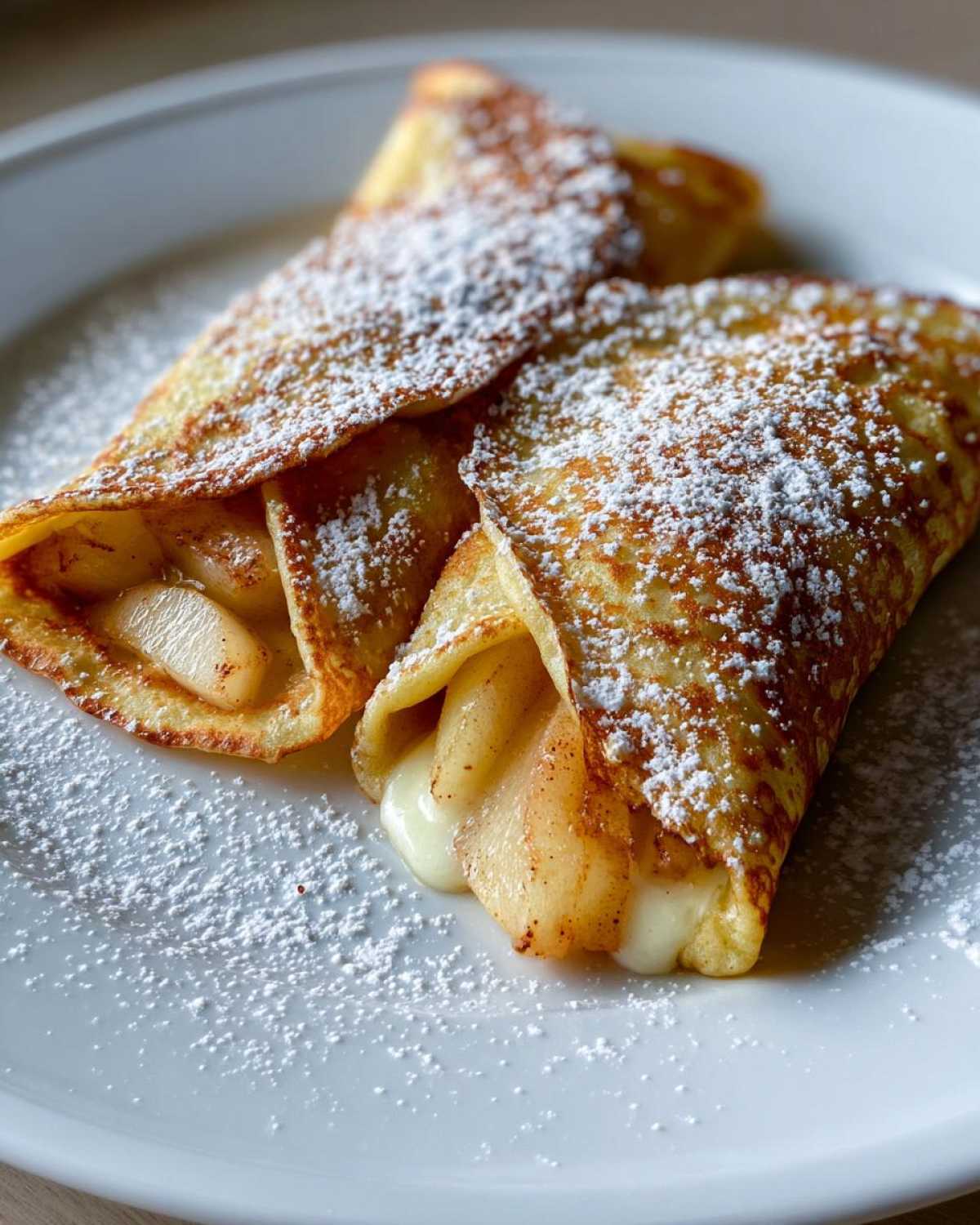 Pear and Brie Stuffed Crepes - detail 1