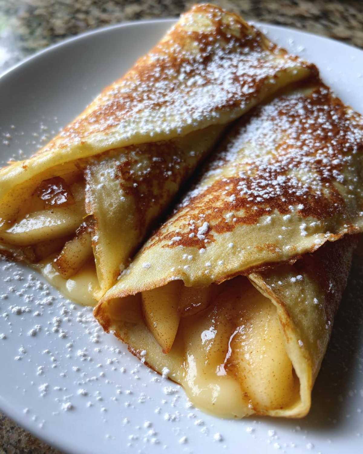 Pear and Brie Stuffed Crepes - detail 3