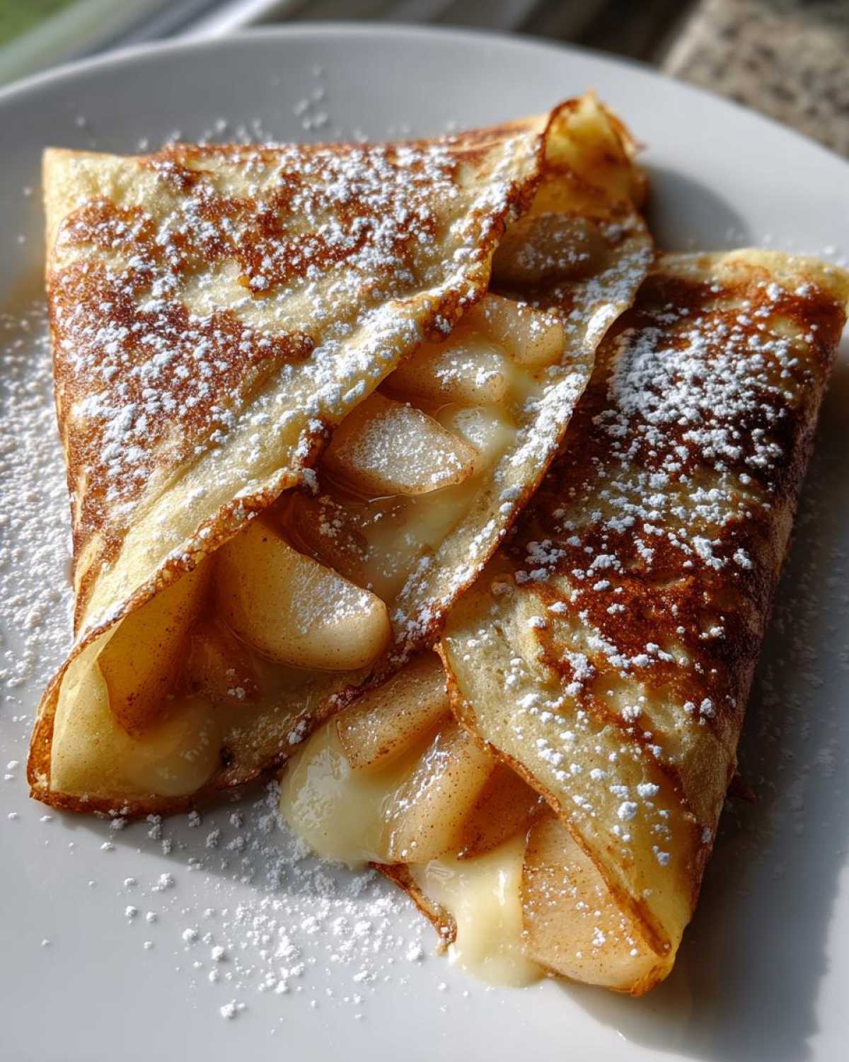 Pear and Brie Stuffed Crepes - detail 4