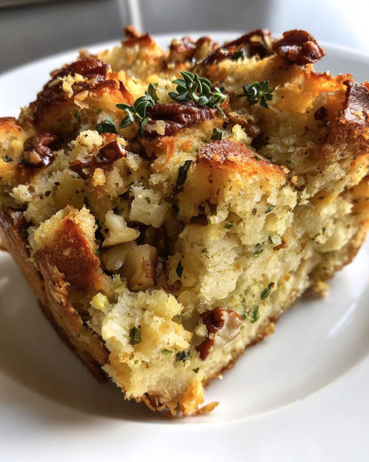 Pecan and Herb Stuffing Bake - detail 1