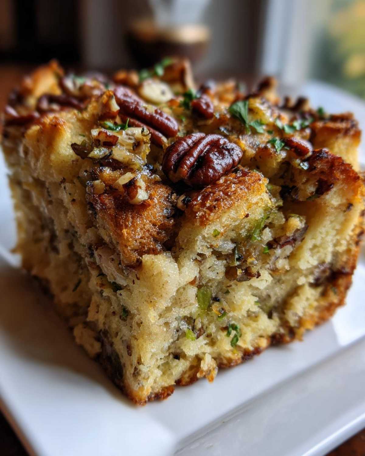 Pecan and Herb Stuffing Bake - detail 4