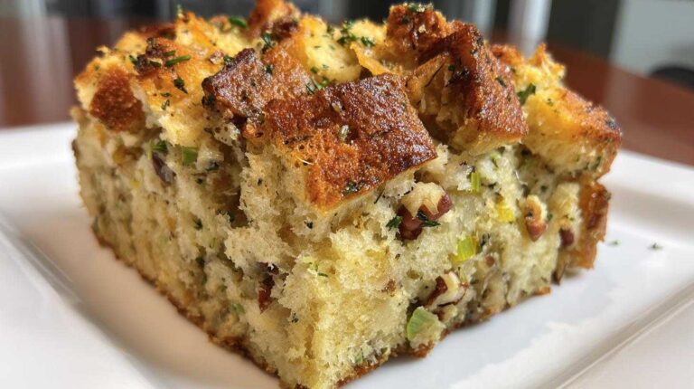 Pecan and Herb Stuffing Bake