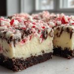 Peppermint Bark Cheesecake Bars