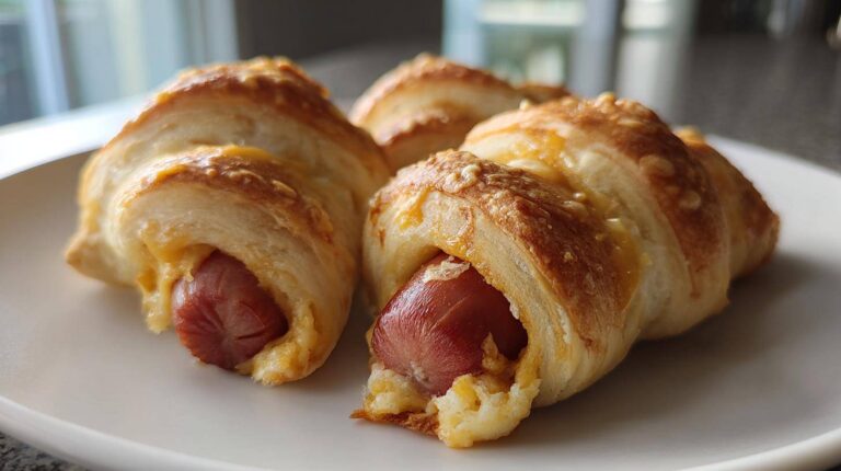 Pigs in a Blanket with Cheddar and Dijon