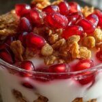Pomegranate Yogurt Parfait with Granola