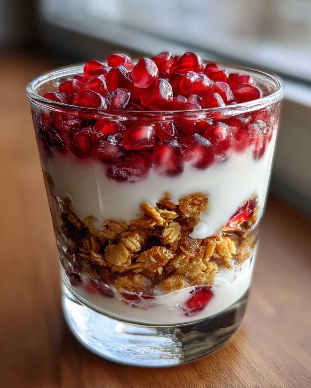 Pomegranate Yogurt Parfait with Granola - detail 2