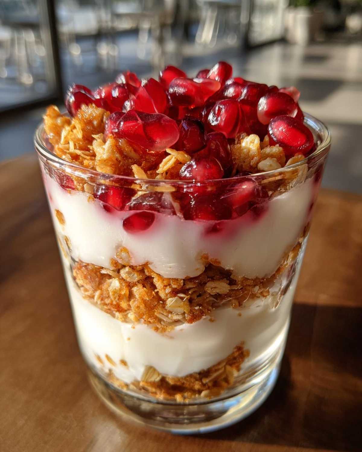 Pomegranate Yogurt Parfait with Granola - detail 4