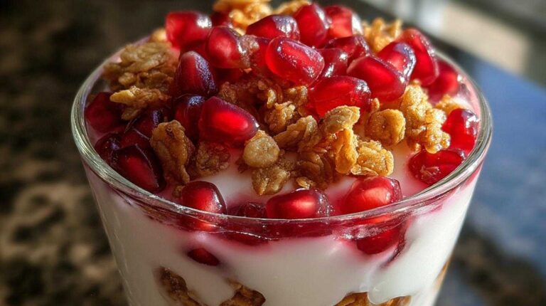 Pomegranate Yogurt Parfait with Granola