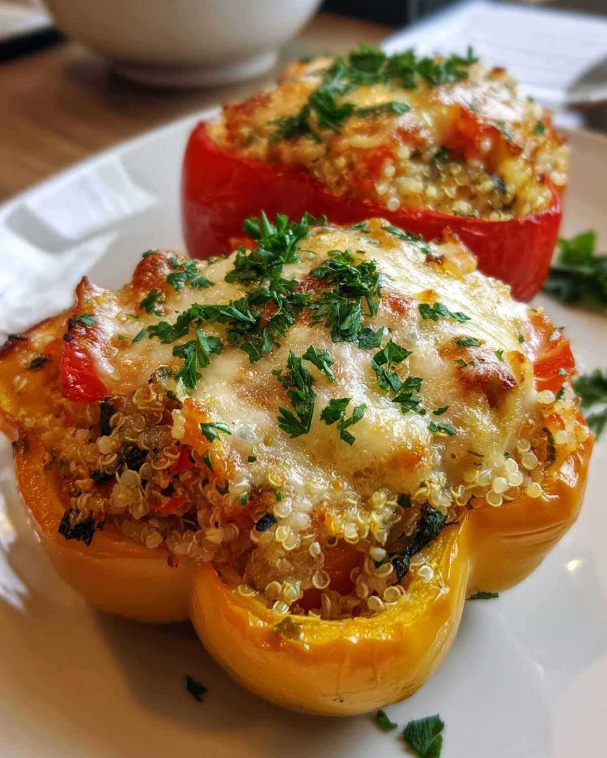 Quinoa and Veggie Stuffed Peppers - detail 3