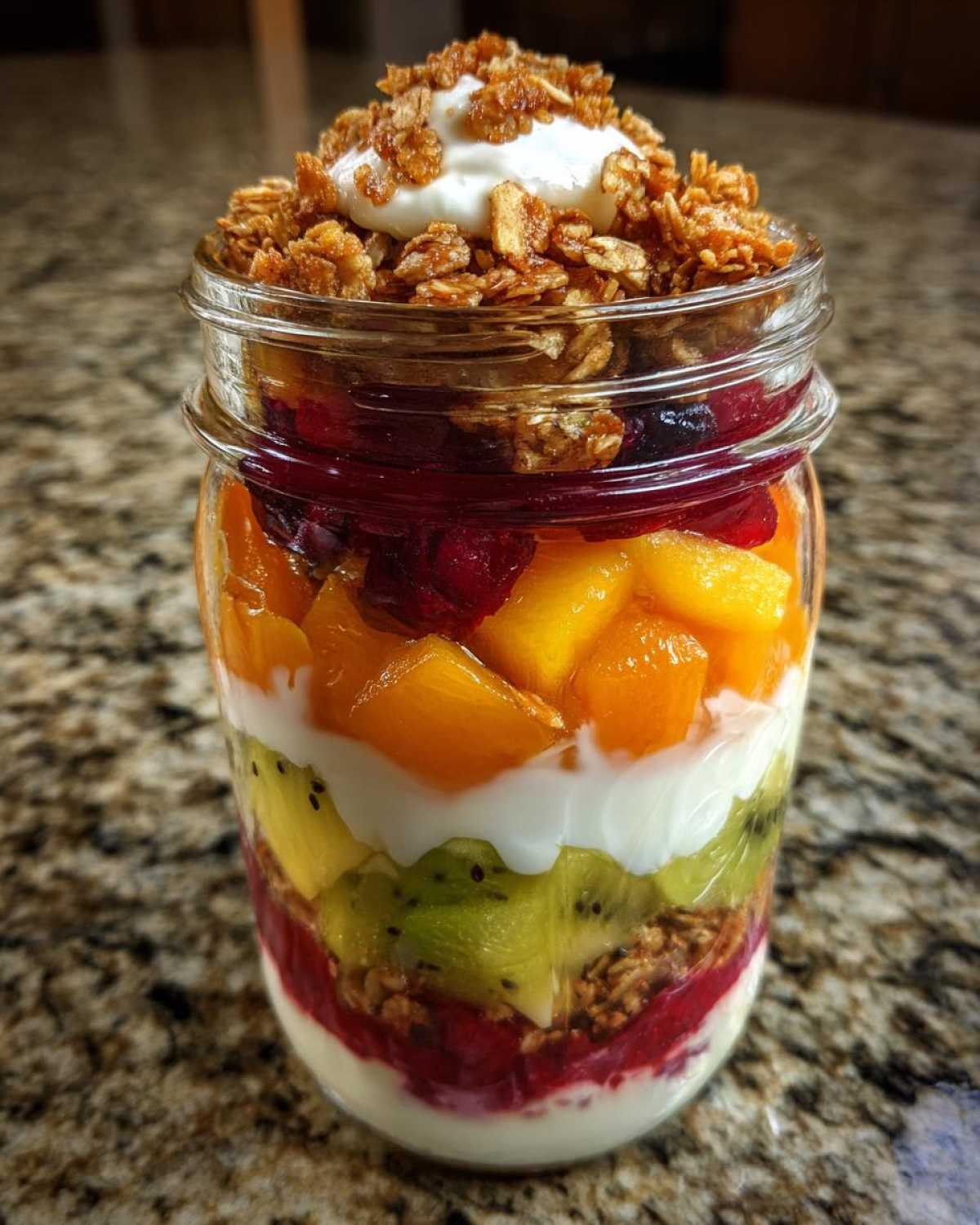Rainbow Fruit and Yogurt Parfaits - detail 1