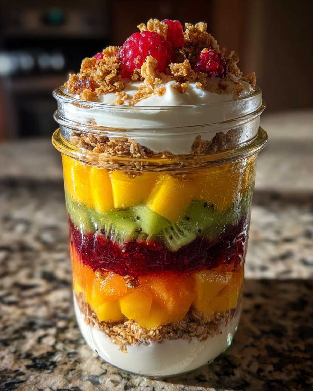 Rainbow Fruit and Yogurt Parfaits - detail 2
