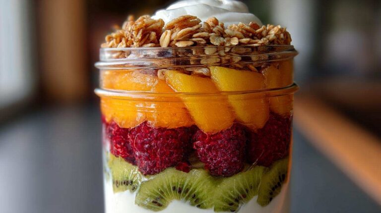 Rainbow Fruit and Yogurt Parfaits
