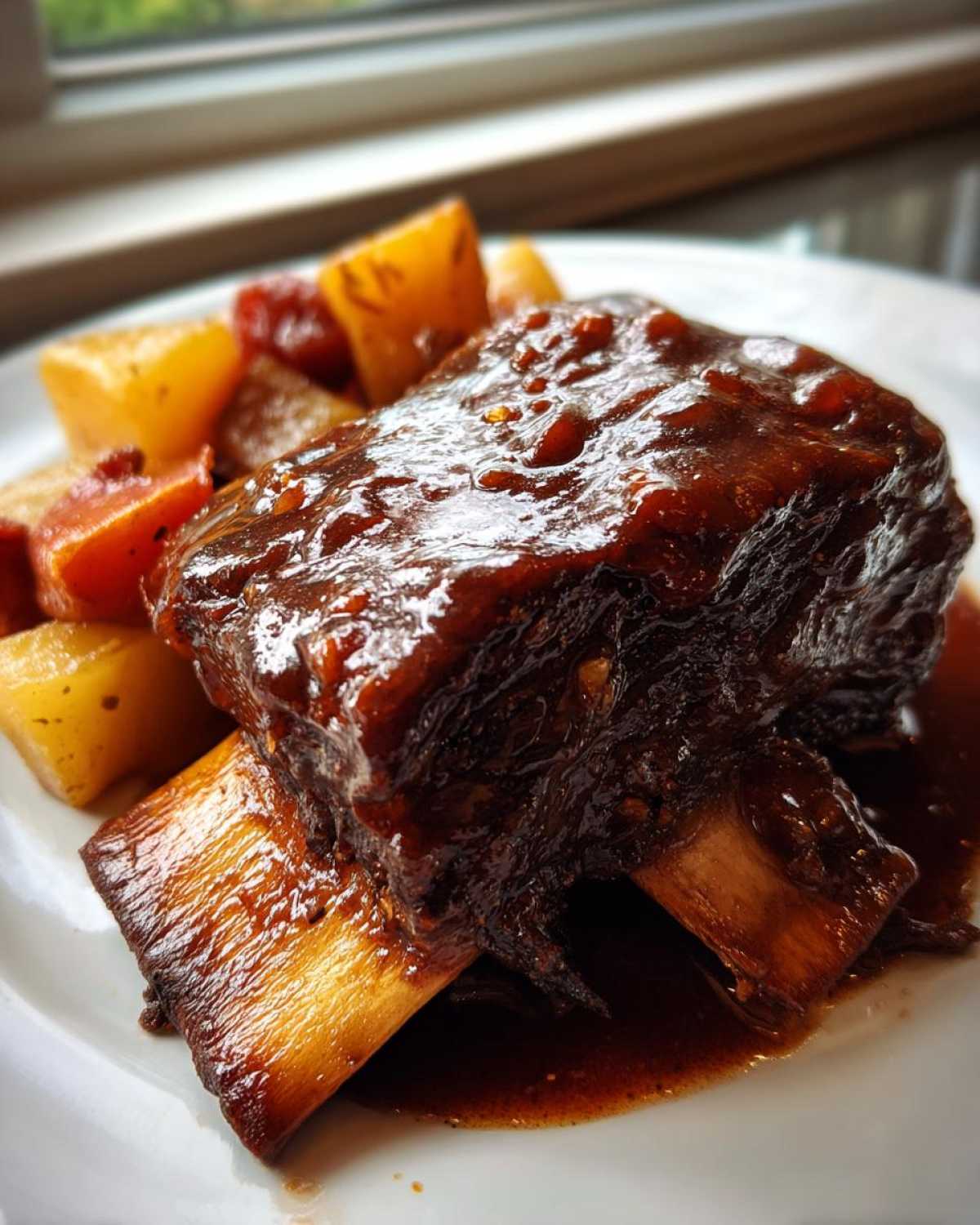 Red Wine Braised Short Ribs with Root Vegetables - detail 3