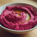 Roasted Beet Hummus with Tahini