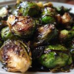 Roasted Brussels Sprouts with Balsamic Glaze