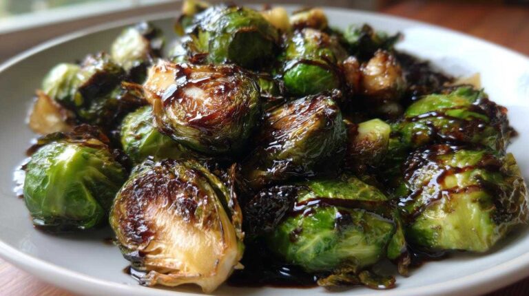 Roasted Brussels Sprouts with Balsamic Glaze