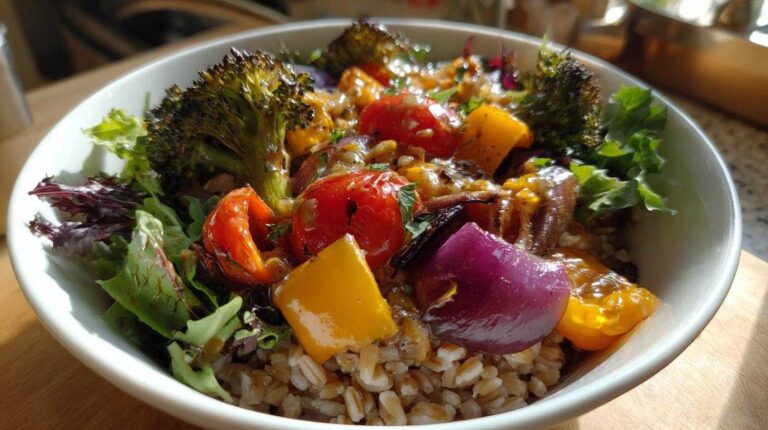 Roasted Vegetable and Farro Grain Bowl