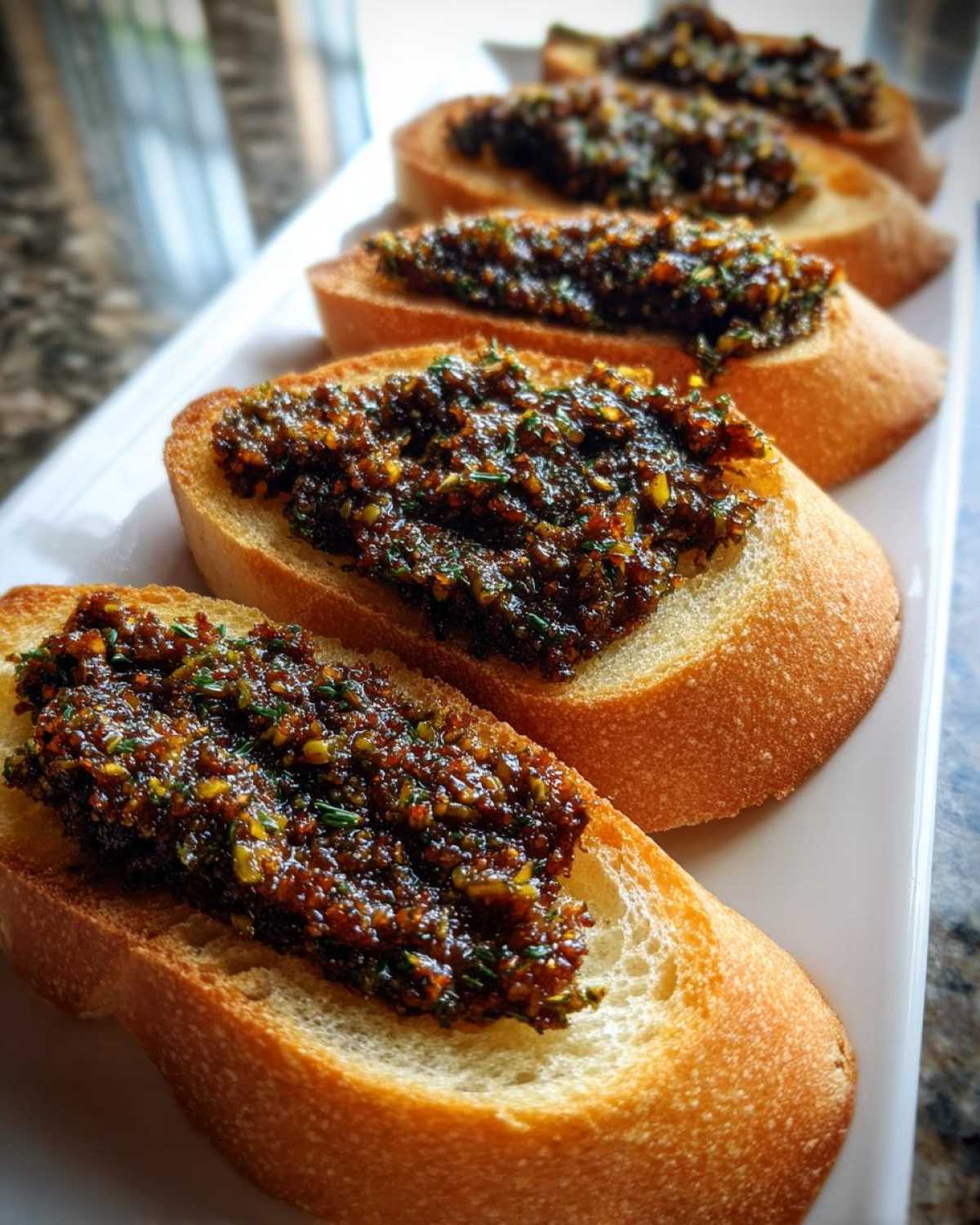 Rosemary Olive Tapenade Crostini - detail 2