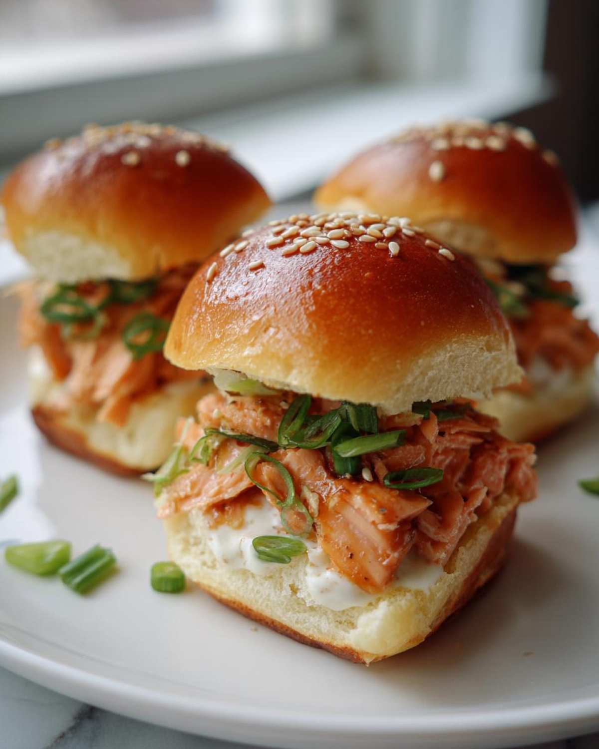 Sesame-Ginger Salmon Sliders - detail 2