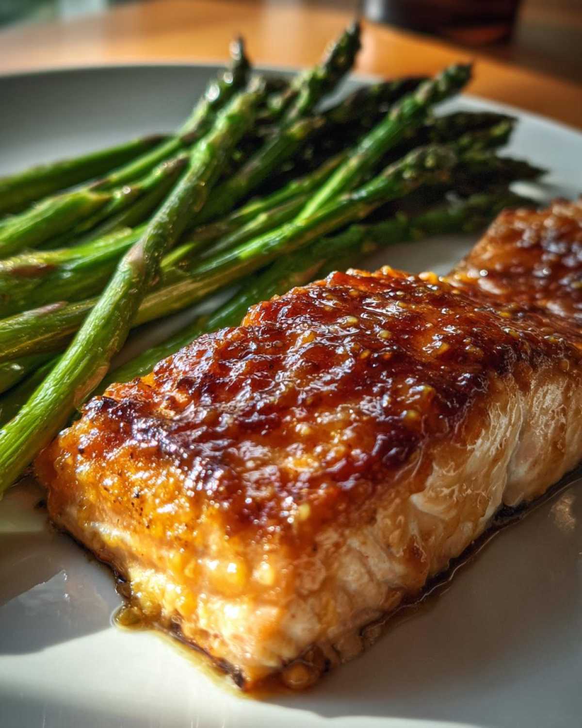 Sheet Pan Honey Mustard Salmon with Asparagus - detail 1