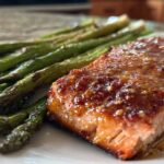 Sheet Pan Honey Mustard Salmon with Asparagus