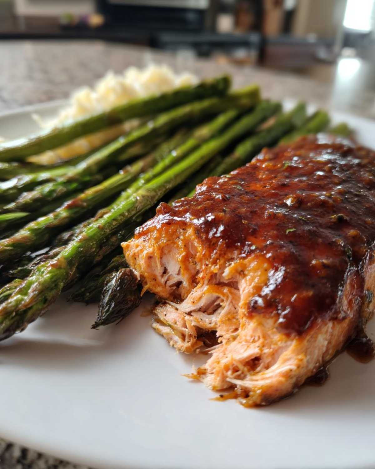 Sheet Pan Honey Mustard Salmon with Asparagus - detail 2