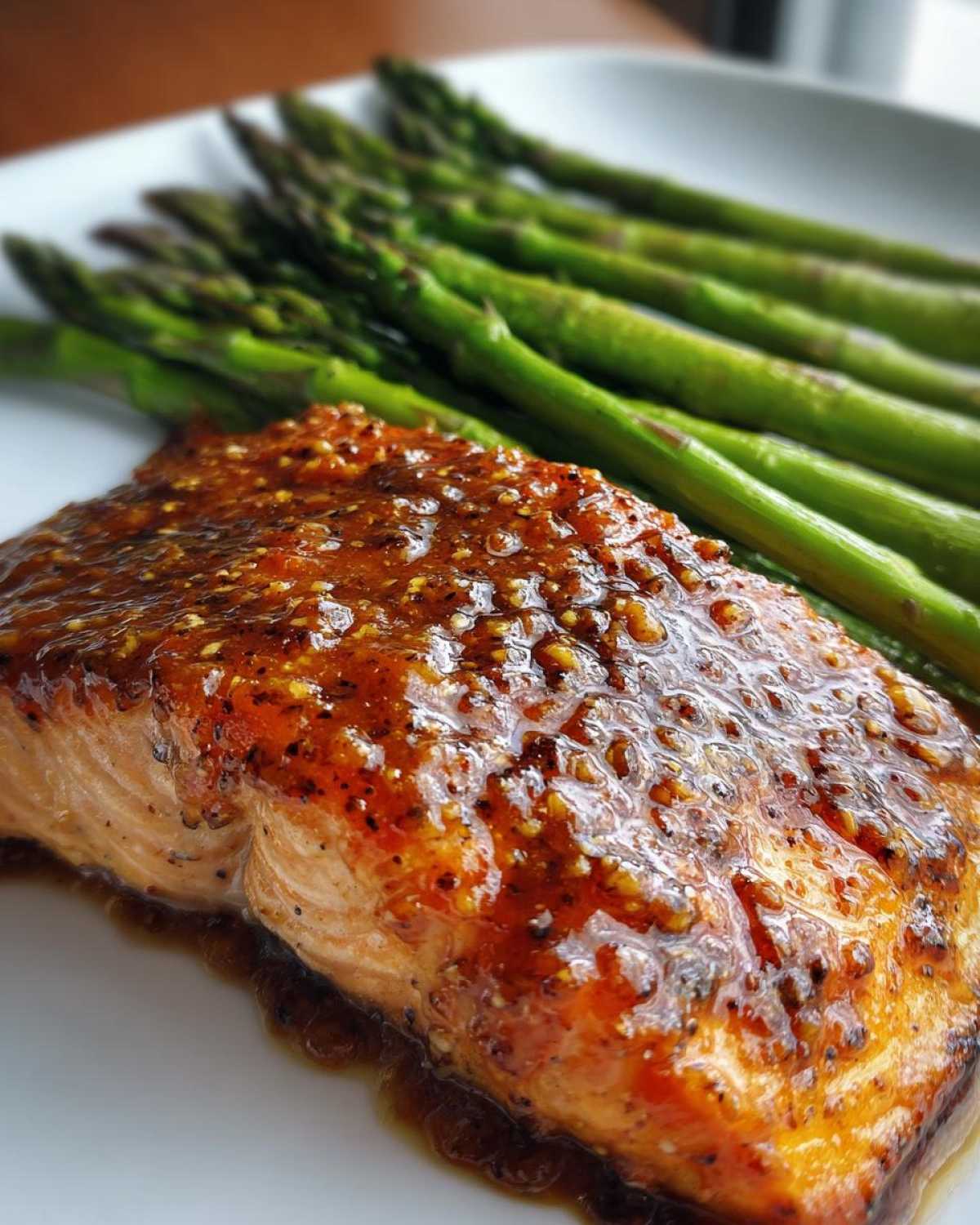 Sheet Pan Honey Mustard Salmon with Asparagus - detail 3