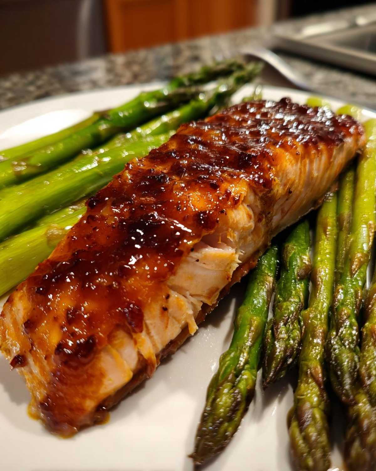 Sheet Pan Honey Mustard Salmon with Asparagus - detail 4