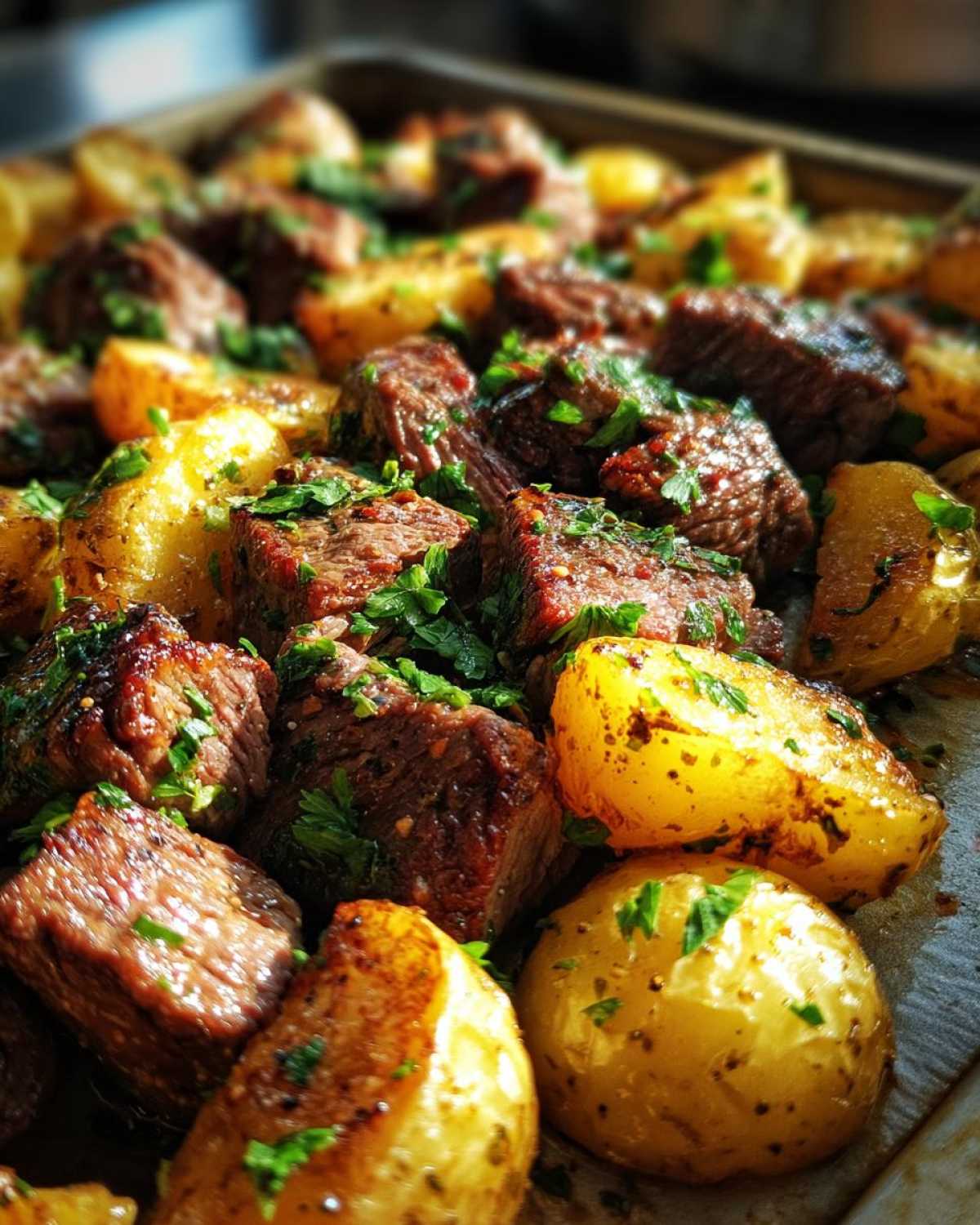 Sheet Pan Steak and Potatoes Dinner - detail 3