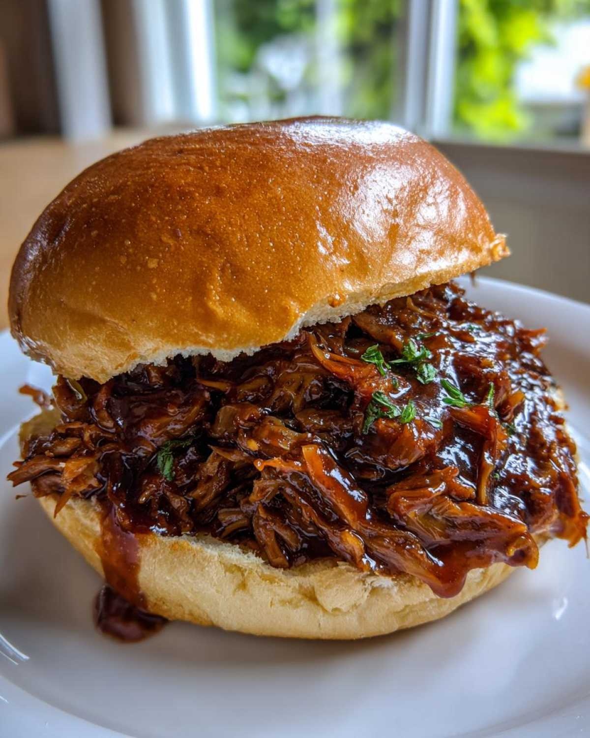 Slow Cooker Pulled BBQ Jackfruit Sandwiches - detail 2