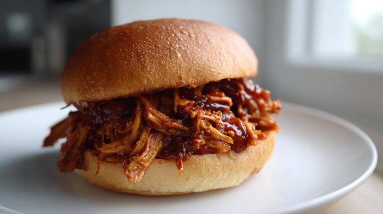 Slow Cooker Pulled BBQ Jackfruit Sandwiches