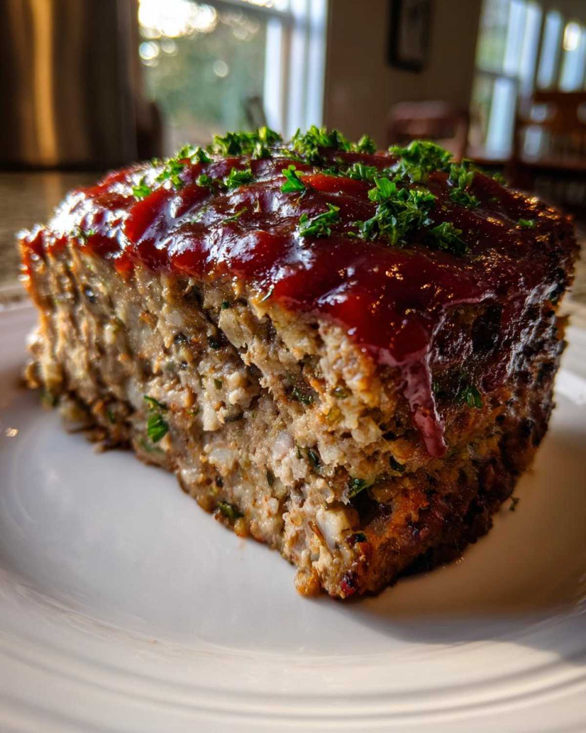 Slow Cooker Turkey Meatloaf with Mushrooms - detail 1