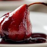 Spiced Mulled Wine Poached Pears