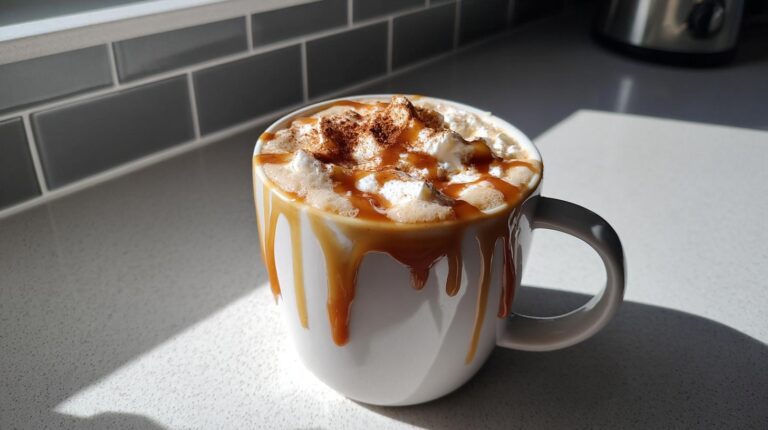 Spiced Pear and Caramel Latte